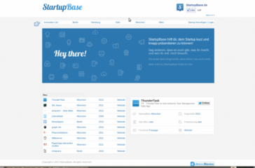 Screenshot startupbase.de